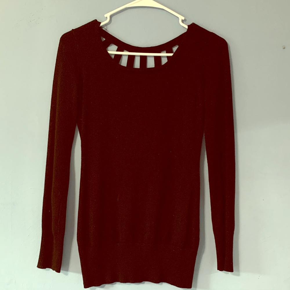 Cage back sweater